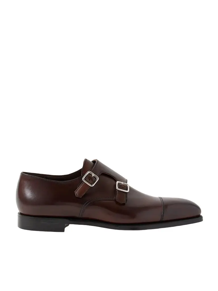 George Cleverley Thomas Cap-Toe Leather Monk-Strap Shoes - Men