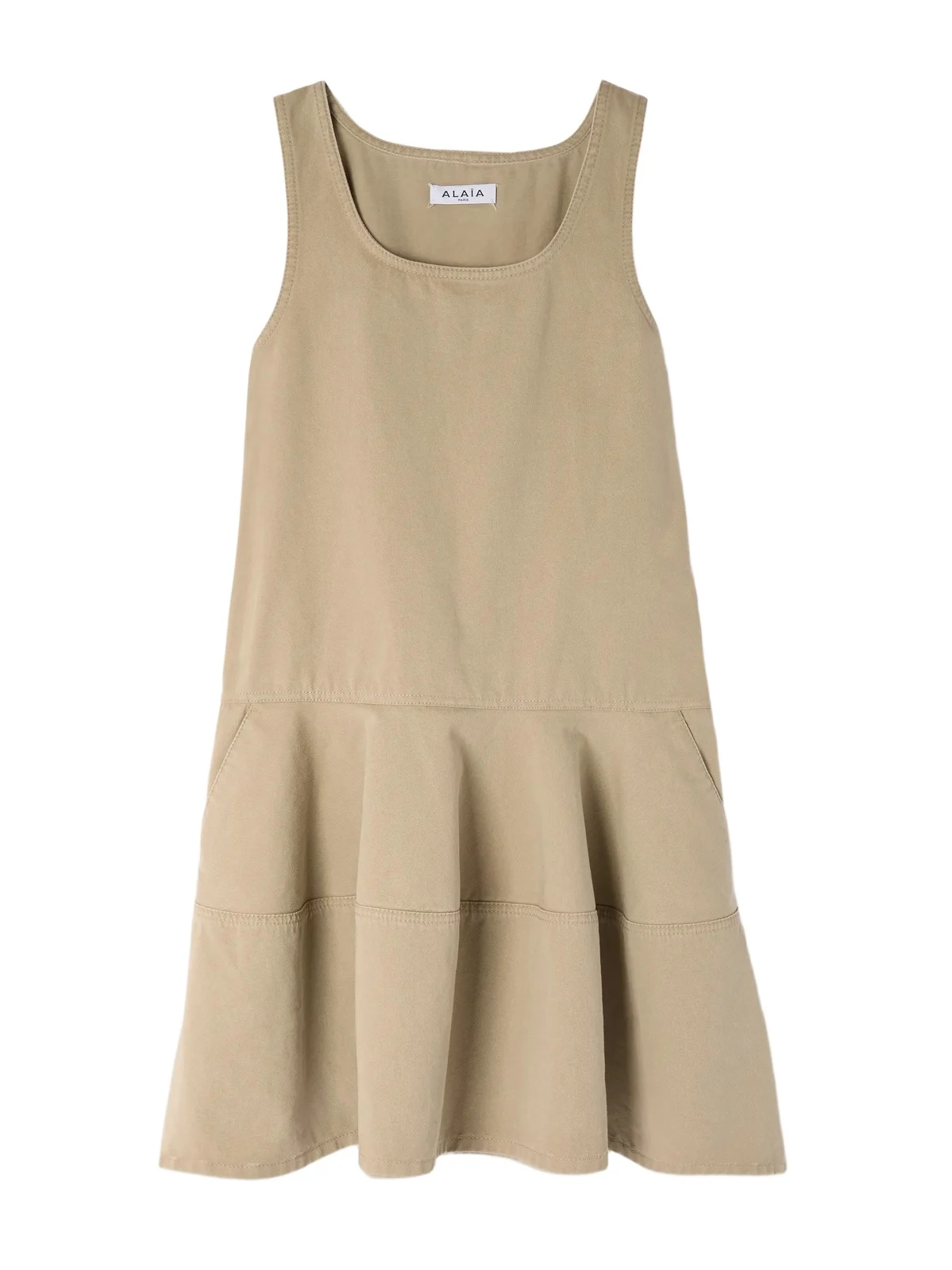 ALAÏA Tiered Denim Mini Dress