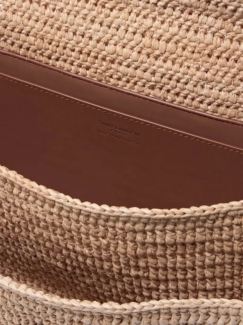 Saint Laurent Niki Medium Leather-trimmed Raffia Shoulder Bag | Thumbnail 5 Saint Laurent Niki Medium Leather-trimmed Raffia Shoulder Bag | Thumbnail 5