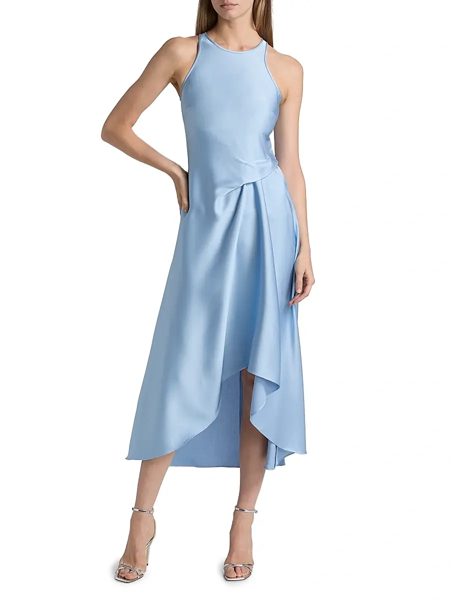 Reiss Women's Micah Bias Drape Midi-Dress | Thumbnail 2 Reiss Women's Micah Bias Drape Midi-Dress | Thumbnail 2