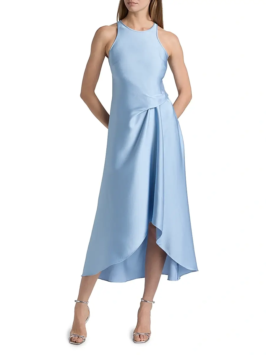 Reiss Women's Micah Bias Drape Midi-Dress | Thumbnail 3 Reiss Women's Micah Bias Drape Midi-Dress | Thumbnail 3