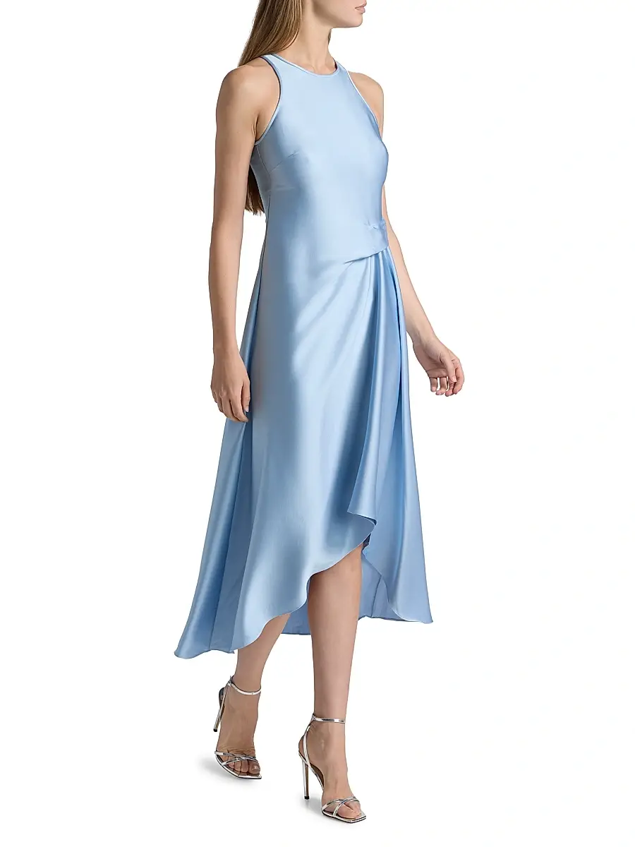 Reiss Women's Micah Bias Drape Midi-Dress | Thumbnail 4 Reiss Women's Micah Bias Drape Midi-Dress | Thumbnail 4