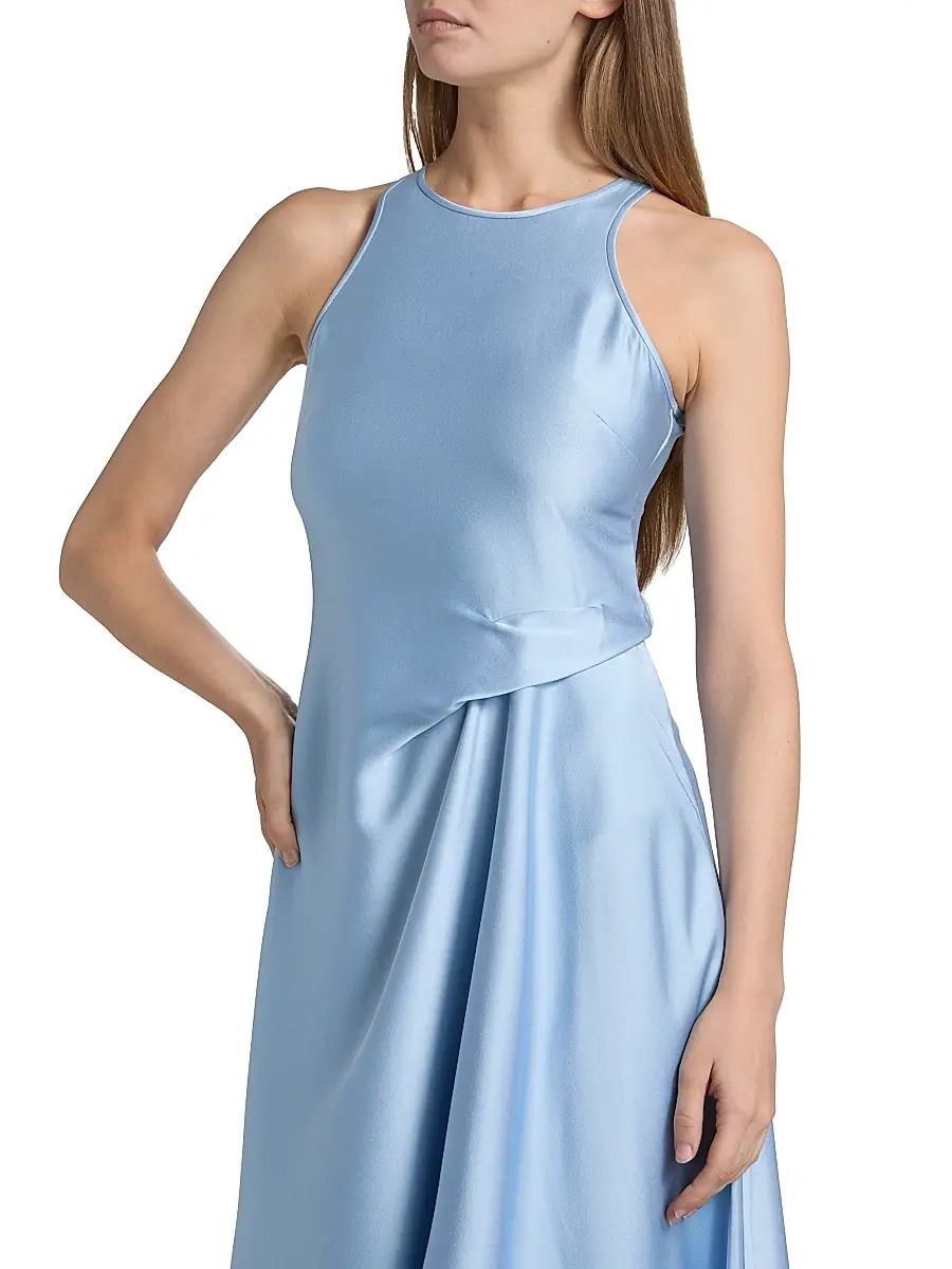 Reiss Women's Micah Bias Drape Midi-Dress | Thumbnail 6 Reiss Women's Micah Bias Drape Midi-Dress | Thumbnail 6