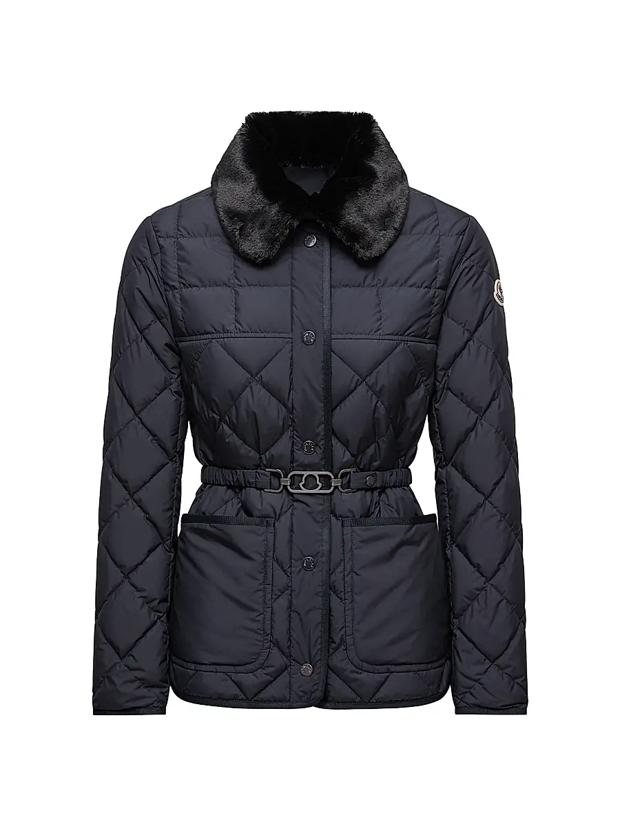 Moncler Women's Cygne Puffer Jacket - Navy Blue | Image 1 Moncler Women's Cygne Puffer Jacket - Navy Blue | Image 1