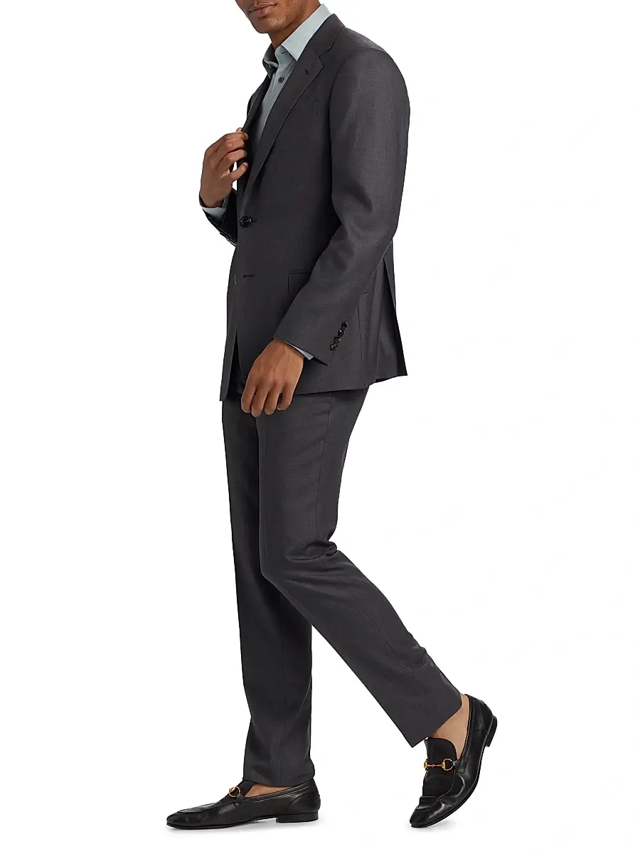Giorgio Armani Men's Wool Trousers | Thumbnail 4 Giorgio Armani Men's Wool Trousers | Thumbnail 4