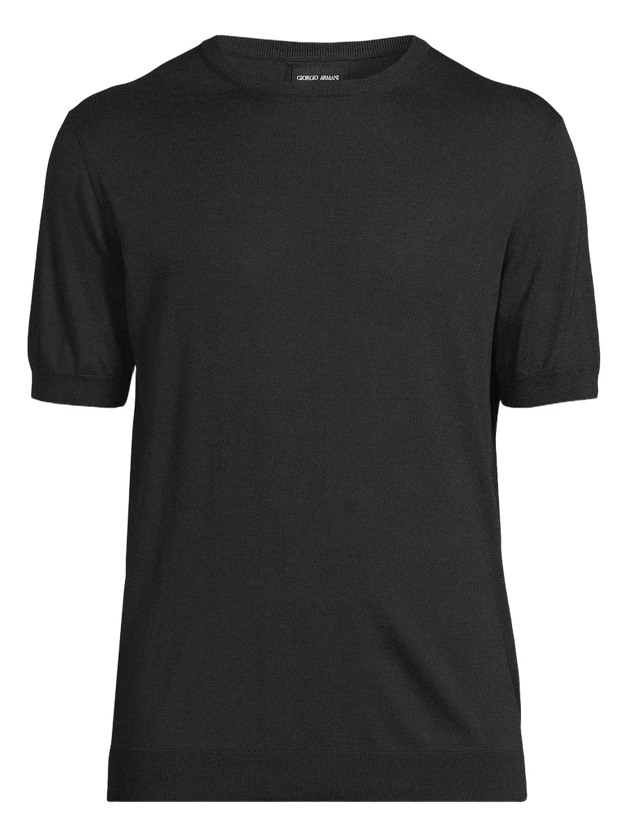 Men's Silk-Cotton Short-Sleeve Sweater Men's Silk-Cotton Short-Sleeve Sweater