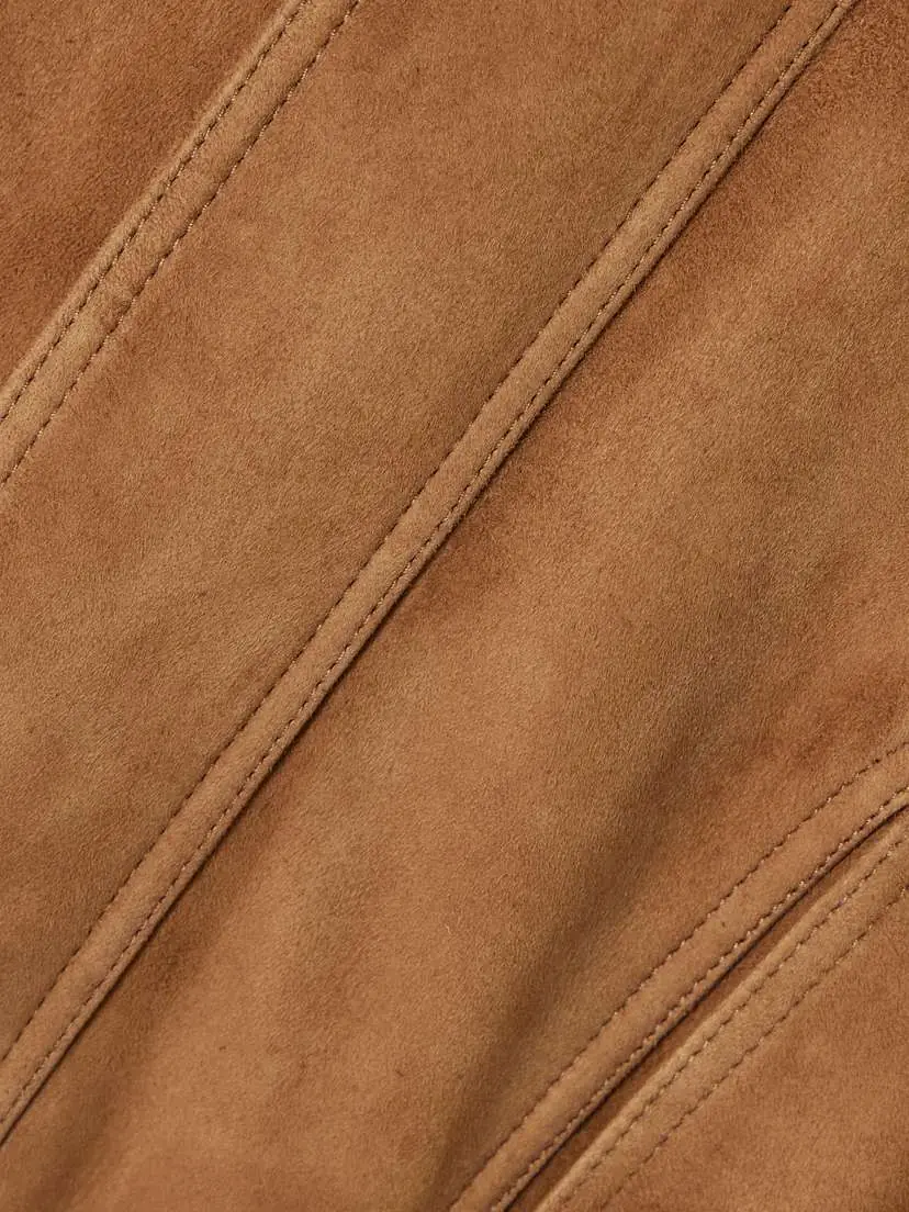 Nour Hammour Dalma Suede Bomber Jacket | Thumbnail 5
