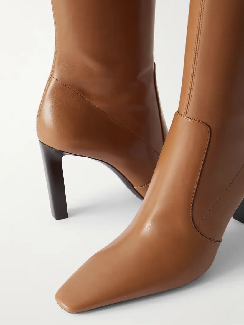 Saint Laurent Francoise Leather Knee Boots | Thumbnail 4 Saint Laurent Francoise Leather Knee Boots | Thumbnail 4