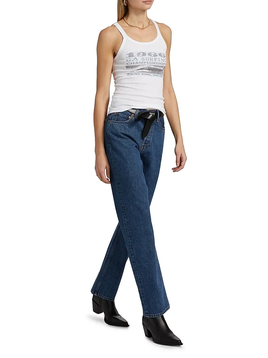 RE/DONE Women's 90s High-Rise Straight-Leg Jeans | Thumbnail 2 RE/DONE Women's 90s High-Rise Straight-Leg Jeans | Thumbnail 2