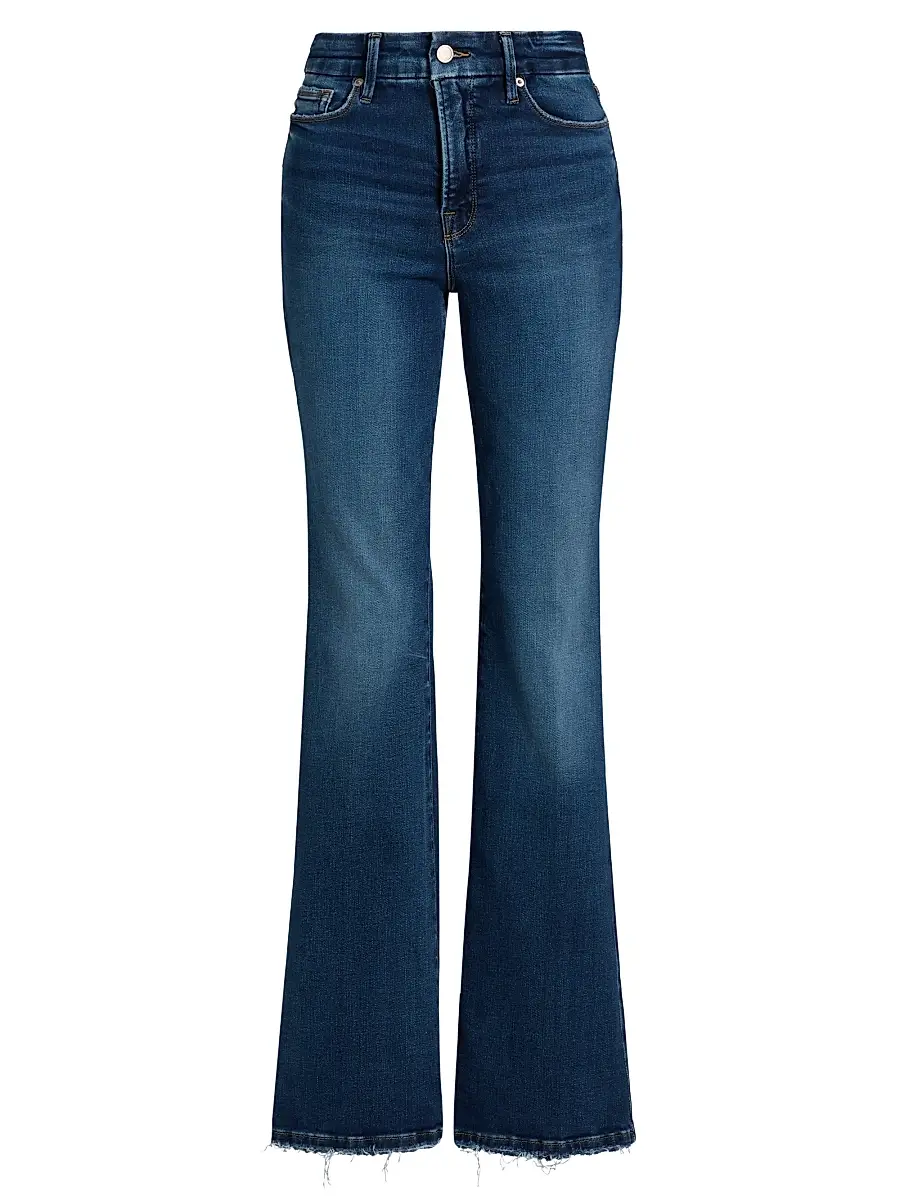 Good American Women's SoftTech Good Classic Boot-Cut Jeans - Indigo | Image 1 Good American Women's SoftTech Good Classic Boot-Cut Jeans - Indigo | Image 1