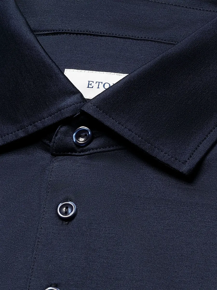 Eton Men's Filo Di Scozia Cotton Polo Shirt | Thumbnail 6 Eton Men's Filo Di Scozia Cotton Polo Shirt | Thumbnail 6