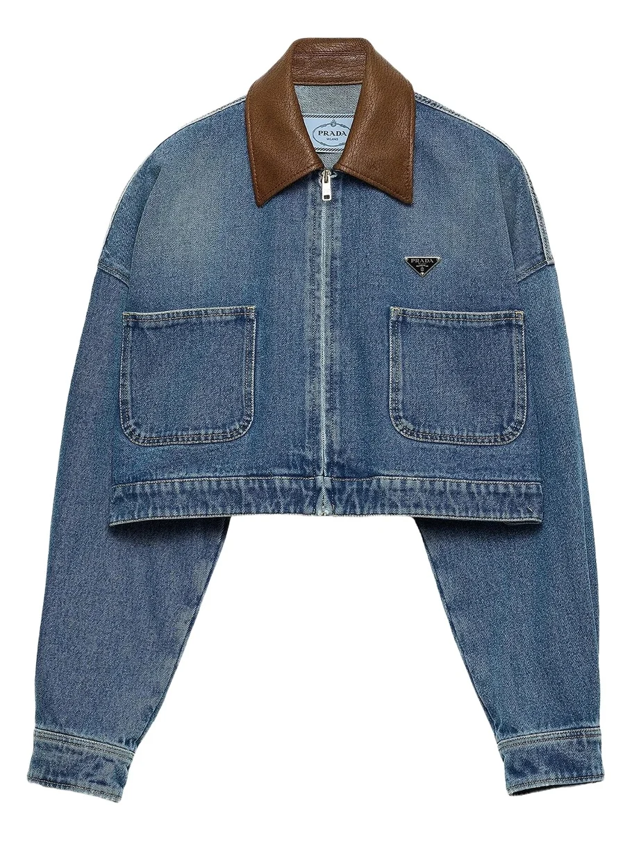 Women's Cropped Denim Jacket Women's Cropped Denim Jacket