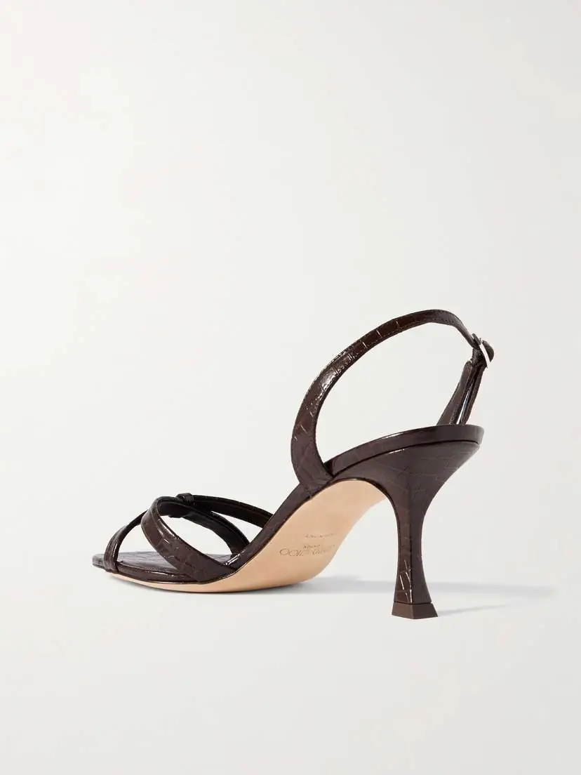Jimmy Choo Elsy 70 Croc-effect Leather Slingback Sandals | Thumbnail 3 Jimmy Choo Elsy 70 Croc-effect Leather Slingback Sandals | Thumbnail 3