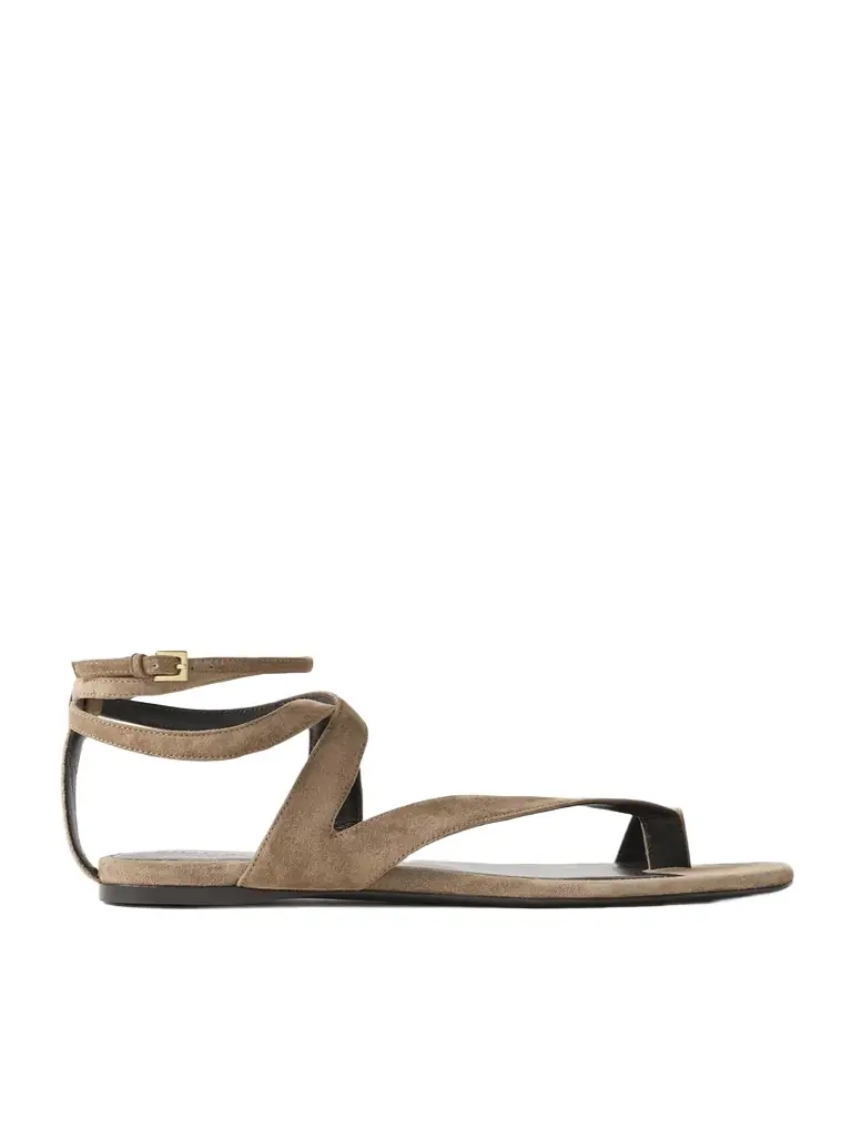 Khaite Aimee Suede Sandals