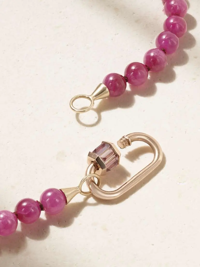 Marla Aaron 14-karat Gold Ruby Necklace | Thumbnail 3 Marla Aaron 14-karat Gold Ruby Necklace | Thumbnail 3
