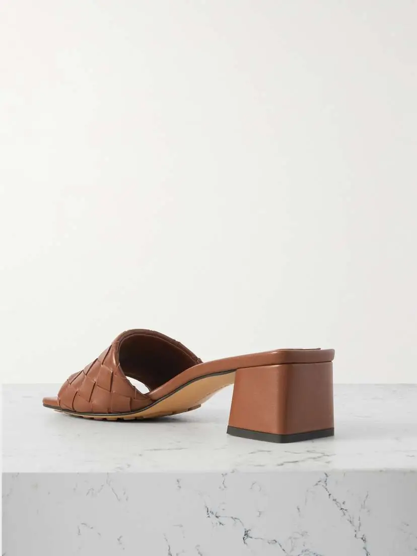 Bottega Veneta Riva Intrecciato Leather Mules | Thumbnail 3