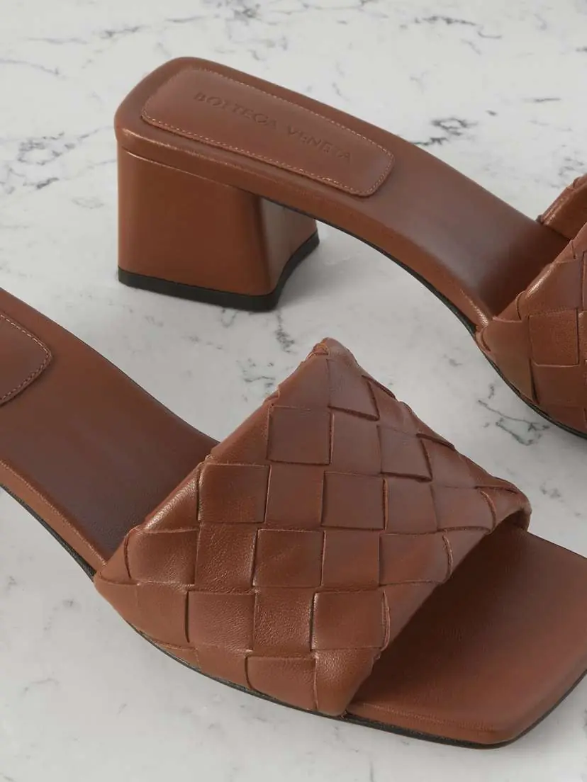 Bottega Veneta Riva Intrecciato Leather Mules | Thumbnail 4
