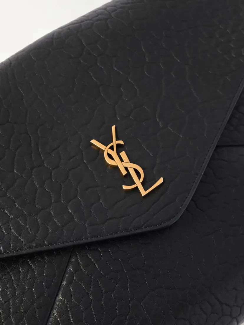 Saint Laurent Cassandre Large Textured-leather Clutch | Thumbnail 4 Saint Laurent Cassandre Large Textured-leather Clutch | Thumbnail 4