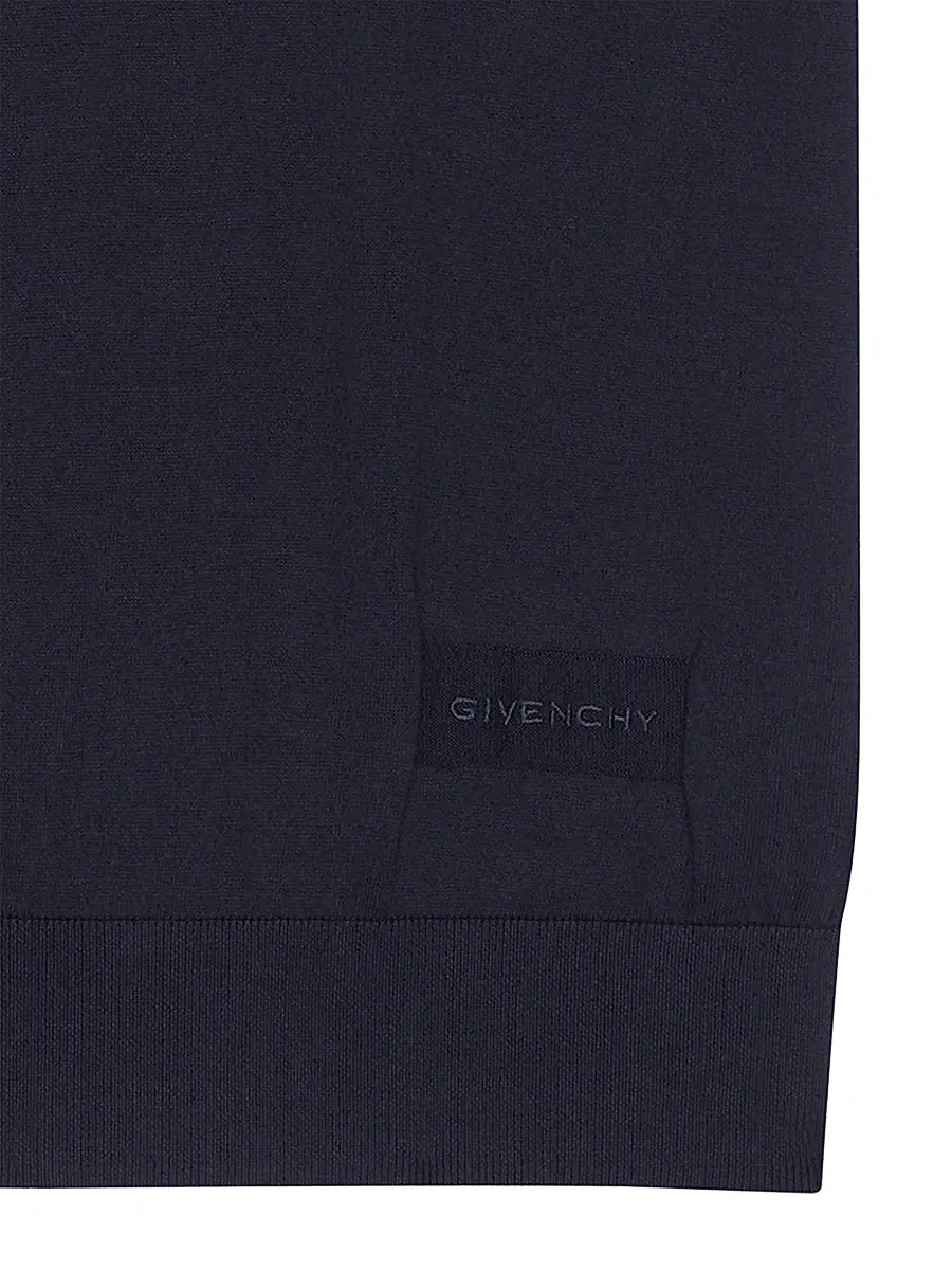 Givenchy Men's Polo in Cotton - Dark Blue | Thumbnail 3 Givenchy Men's Polo in Cotton - Dark Blue | Thumbnail 3