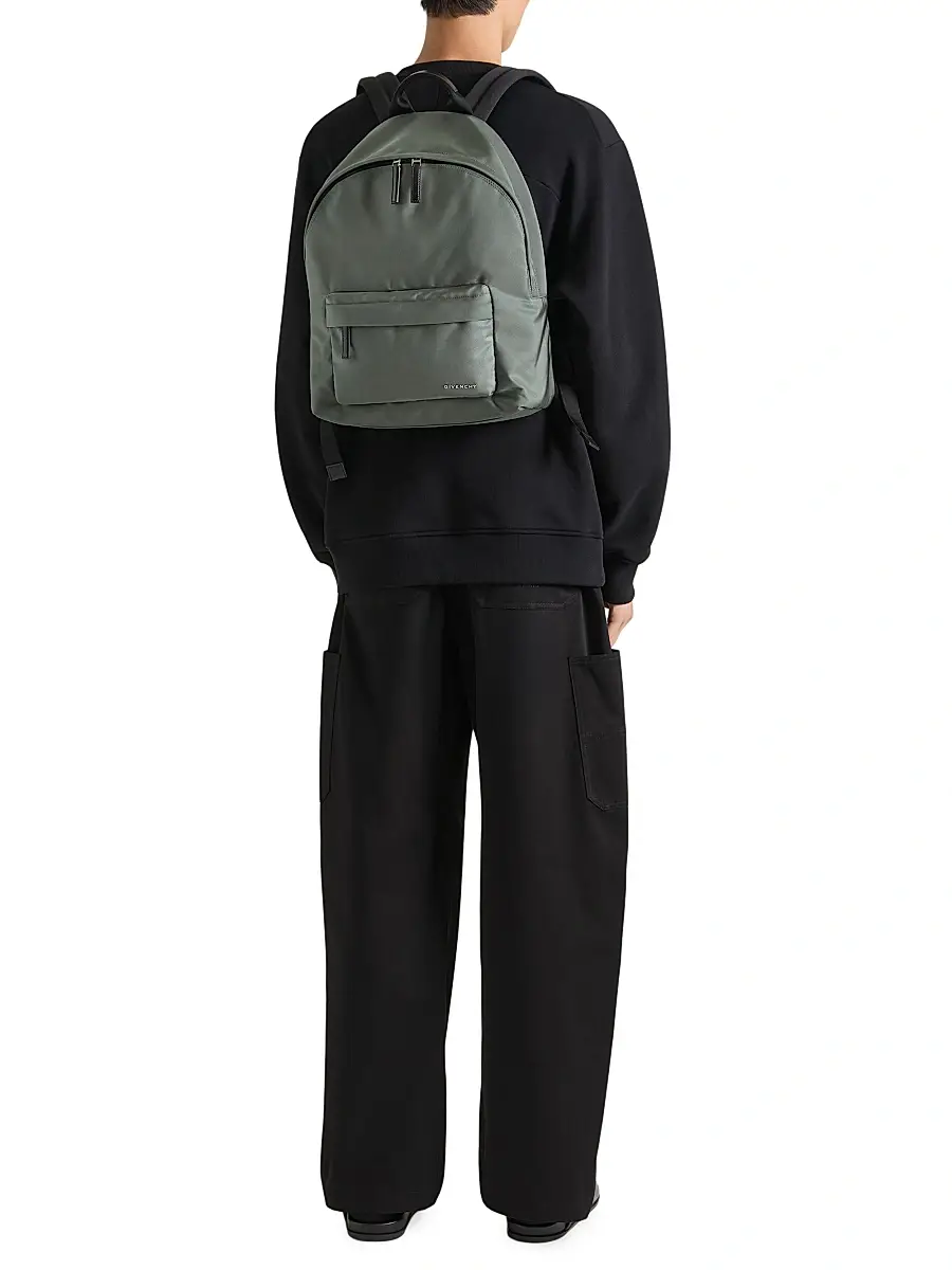 Givenchy Men's Essential U Backpack in Canvas - Salvia | Thumbnail 2 Givenchy Men's Essential U Backpack in Canvas - Salvia | Thumbnail 2