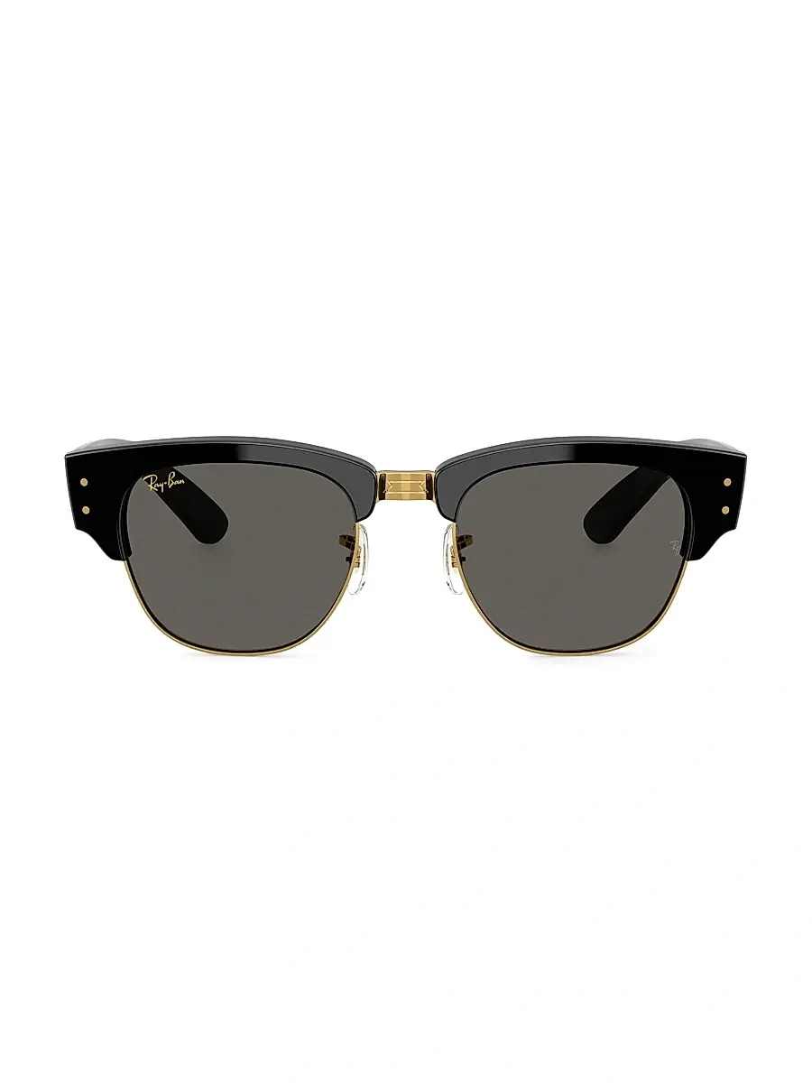 Ray-Ban Men's A$AP Rocky Blacked Out 0RB0316s 53MM Mega Clubmaster Square Sunglasses - Black | Thumbnail 2