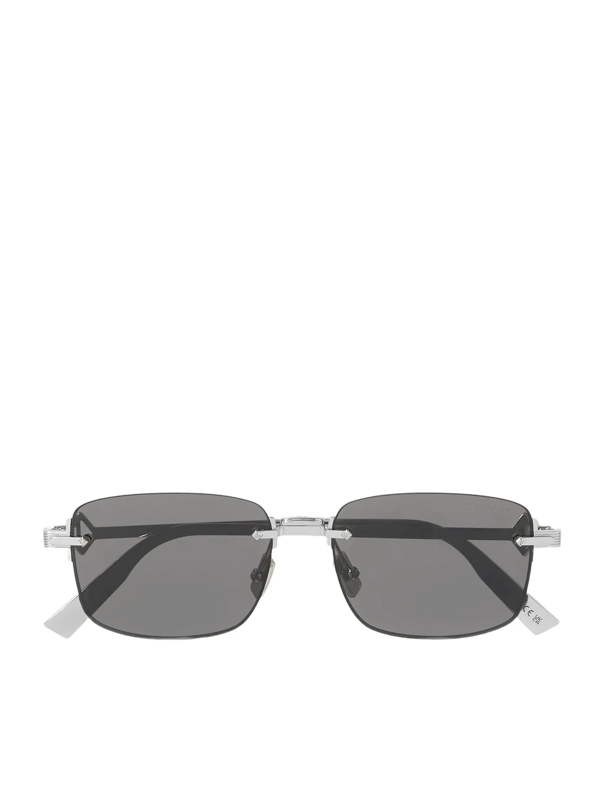 DIOR Eyewear CD Diamond S11U Square-Frame Rimless Silver-Tone Metal Sunglasses - Men