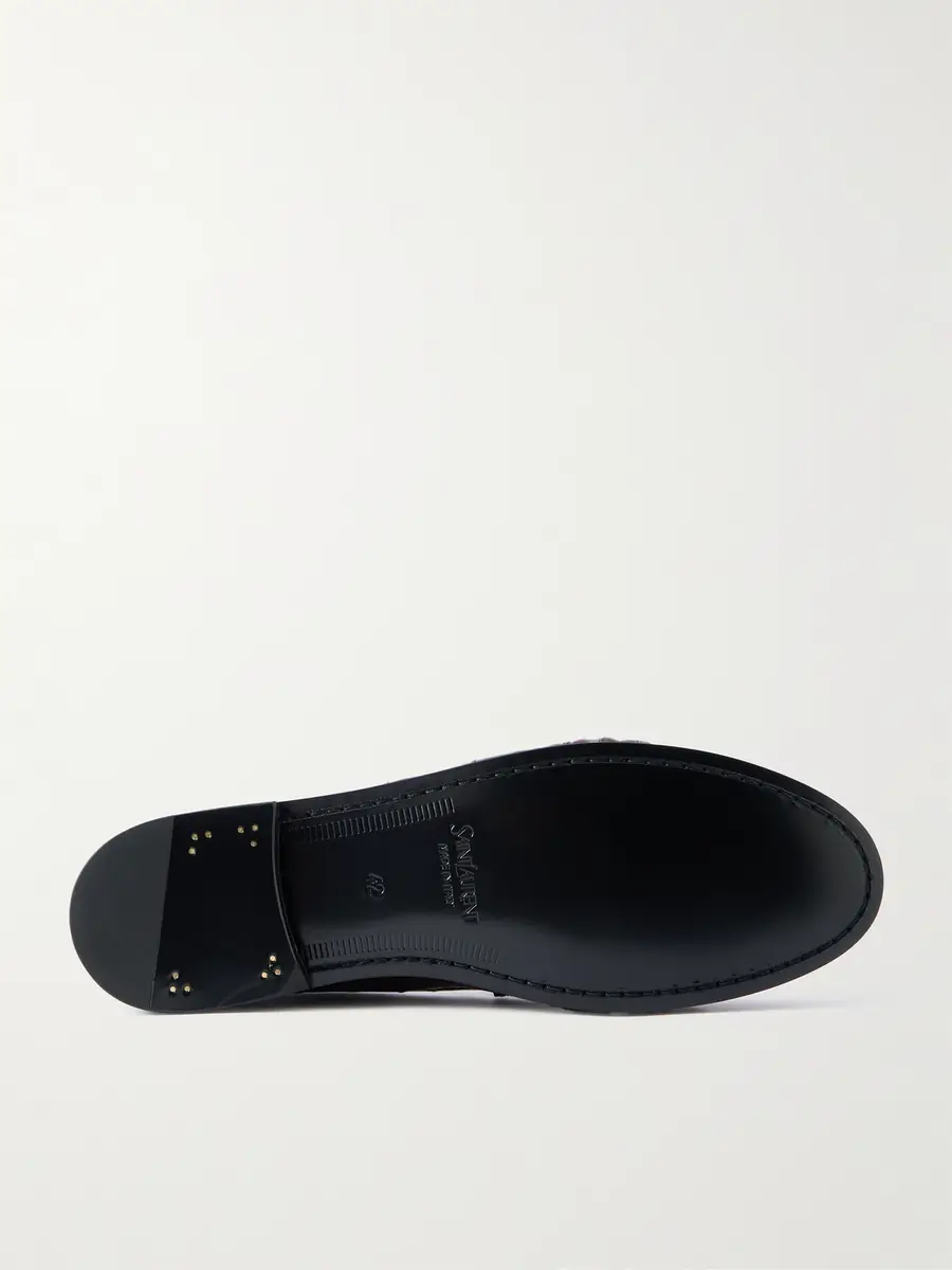 Saint Laurent Le Loafer Monogram Logo-Appliquéd Eel Penny Loafers - Men | Thumbnail 3 Saint Laurent Le Loafer Monogram Logo-Appliquéd Eel Penny Loafers - Men | Thumbnail 3