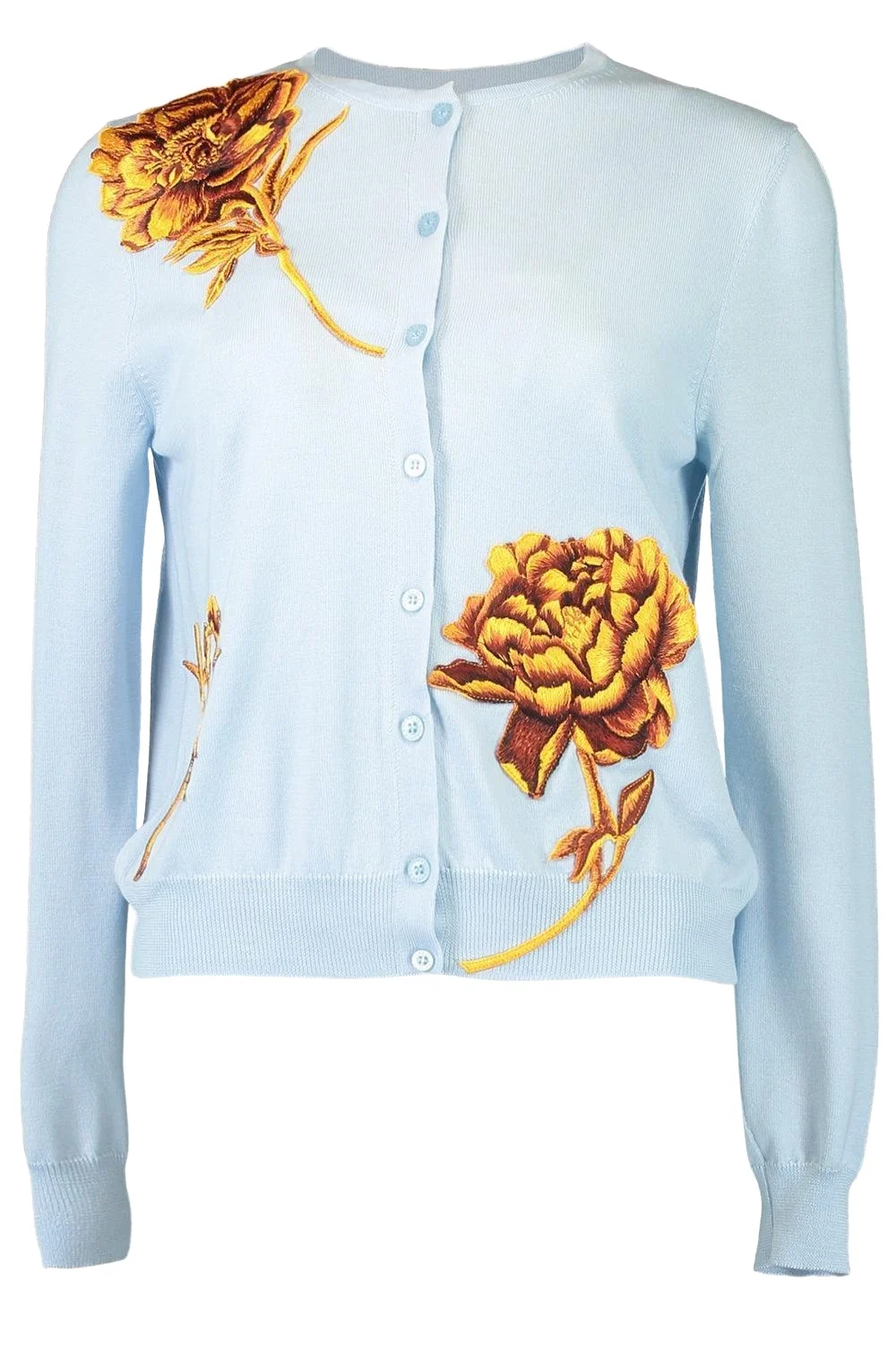 Tonal Peony Embroidered Cardigan Tonal Peony Embroidered Cardigan