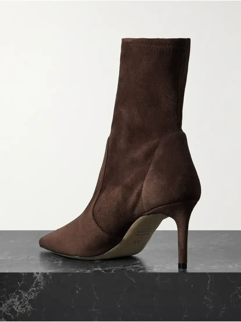 Stuart Weitzman Stuart Power Suede Ankle Boots | Thumbnail 3 Stuart Weitzman Stuart Power Suede Ankle Boots | Thumbnail 3