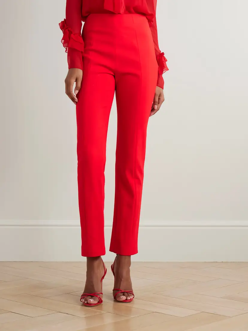 Carolina Herrera Emilie Wool-blend Skinny Pants | Thumbnail 3