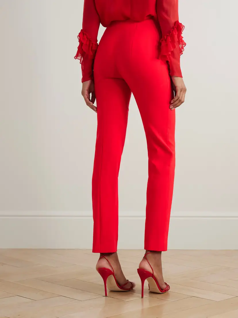 Carolina Herrera Emilie Wool-blend Skinny Pants | Thumbnail 4