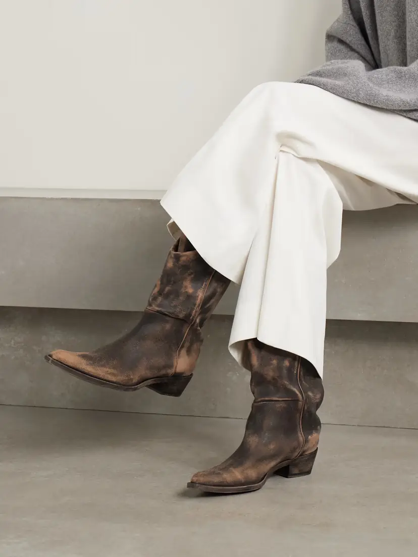 Khaite Clive Leather Boots | Thumbnail 2 Khaite Clive Leather Boots | Thumbnail 2