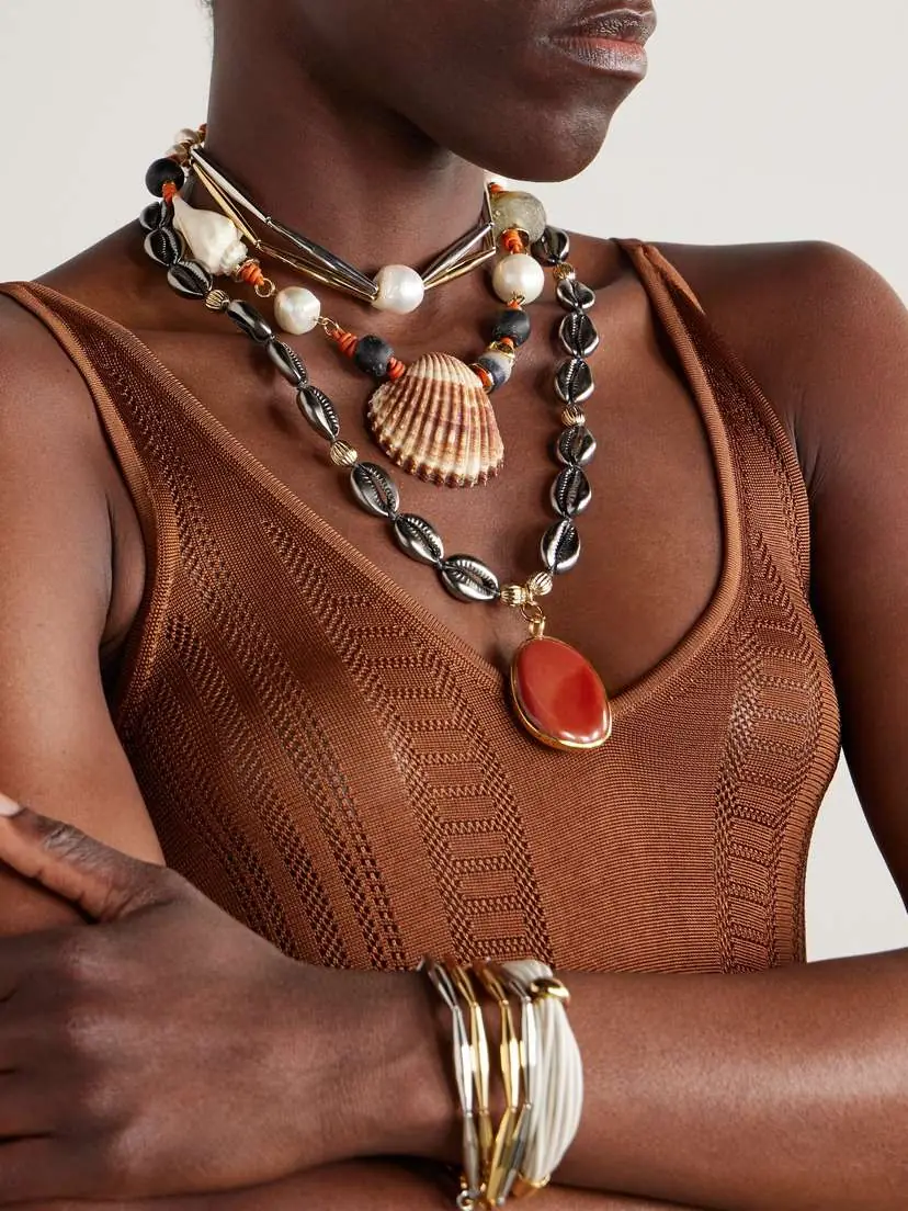 TOHUM Samsara Beaded Shell Necklace | Thumbnail 5 TOHUM Samsara Beaded Shell Necklace | Thumbnail 5