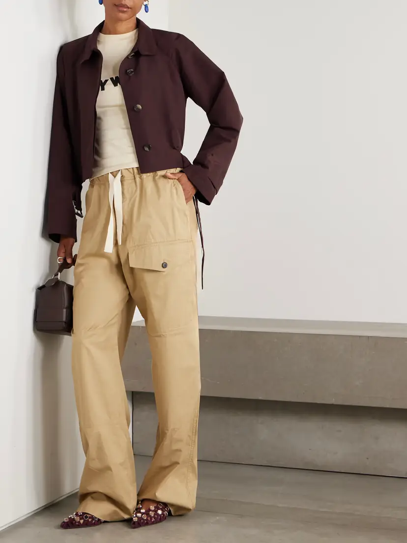 Loewe Belted Cotton-blend Shell Jacket | Thumbnail 2