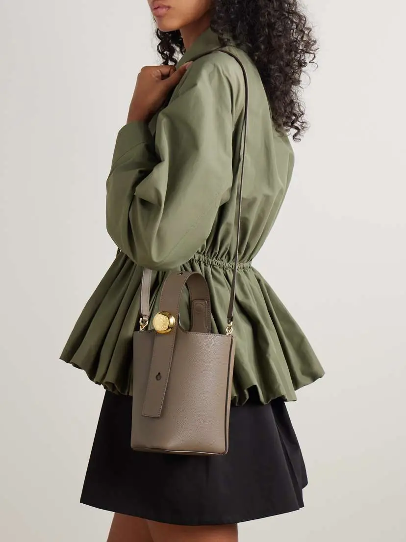 Loewe Pebble Mini Textured-leather Tote | Thumbnail 6