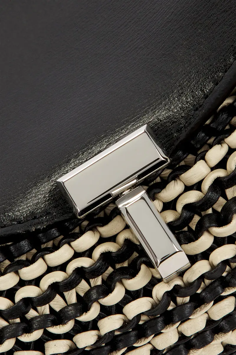 Toteme T-Lock Woven Leather Clutch | Thumbnail 7
