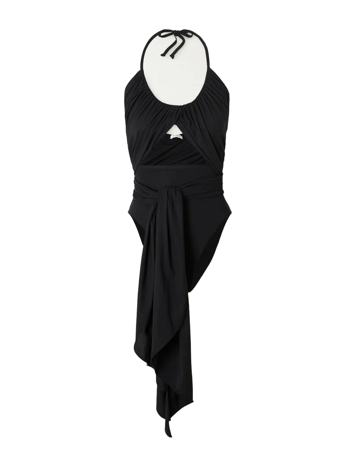 ALAÏA Draped Halterneck Swimsuit