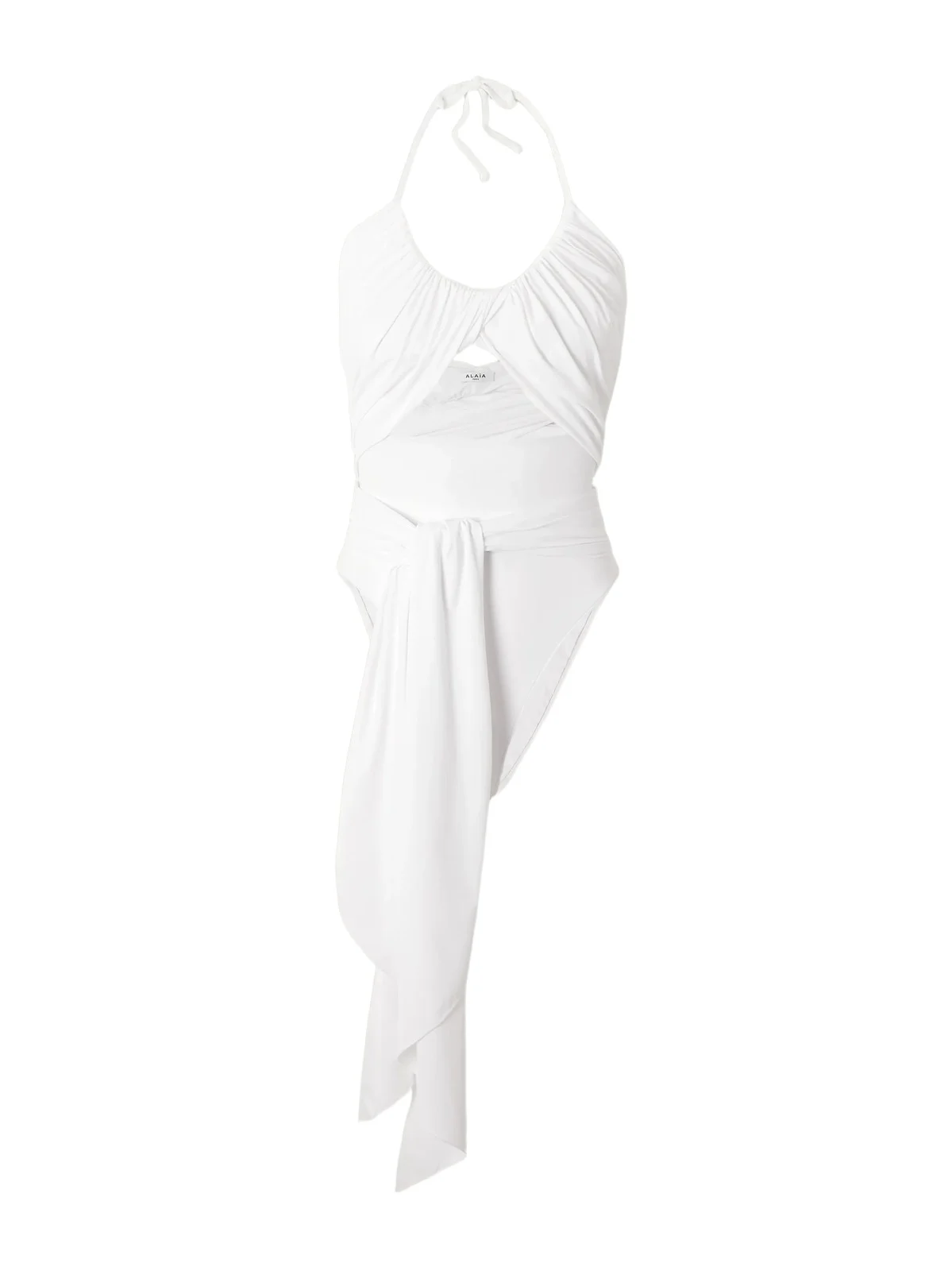 ALAÏA Draped Halterneck Swimsuit