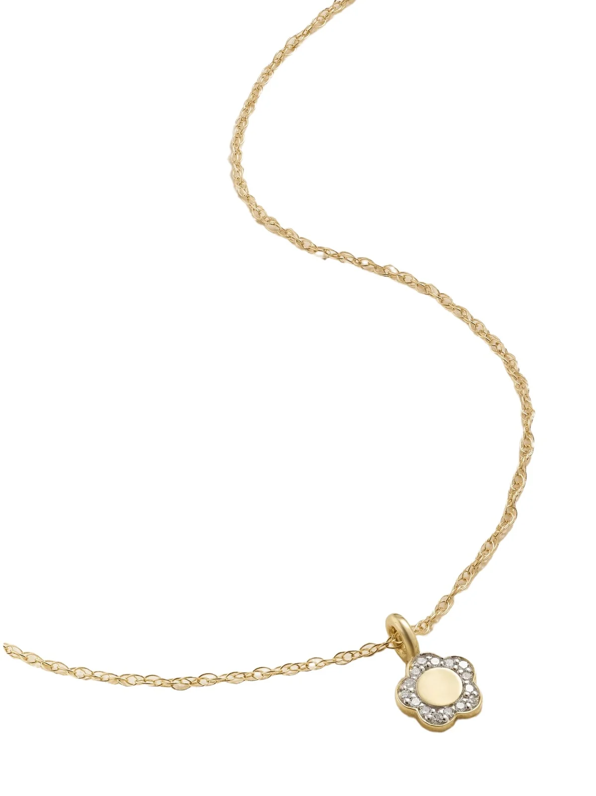 Flora Mini 14-karat Gold Diamond Necklace Flora Mini 14-karat Gold Diamond Necklace