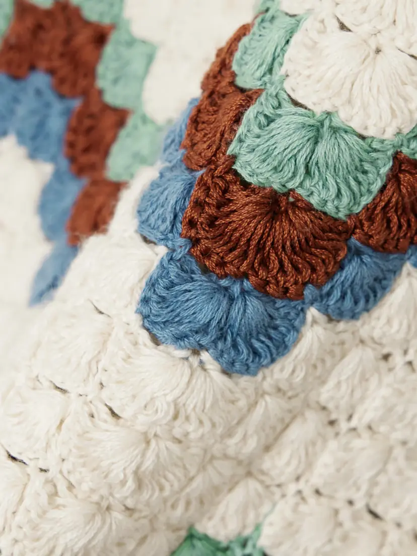 ESCVDO Safi Scalloped Crocheted Organic Cotton Midi Skirt | Thumbnail 4