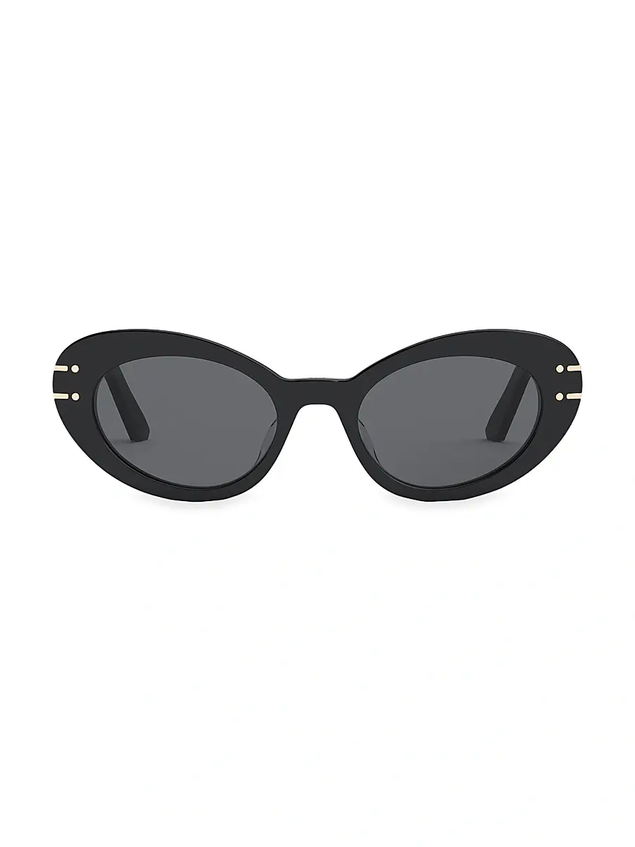 DIOR Women's DiorSignature 51MM Cat Eye Sunglasses - Black | Image 1 DIOR Women's DiorSignature 51MM Cat Eye Sunglasses - Black | Image 1