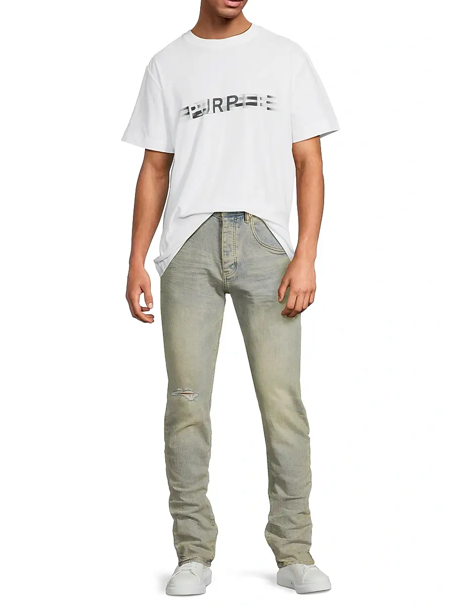 Purple Brand Men's Venice Sunbleached Skinny Jeans | Thumbnail 2 Purple Brand Men's Venice Sunbleached Skinny Jeans | Thumbnail 2
