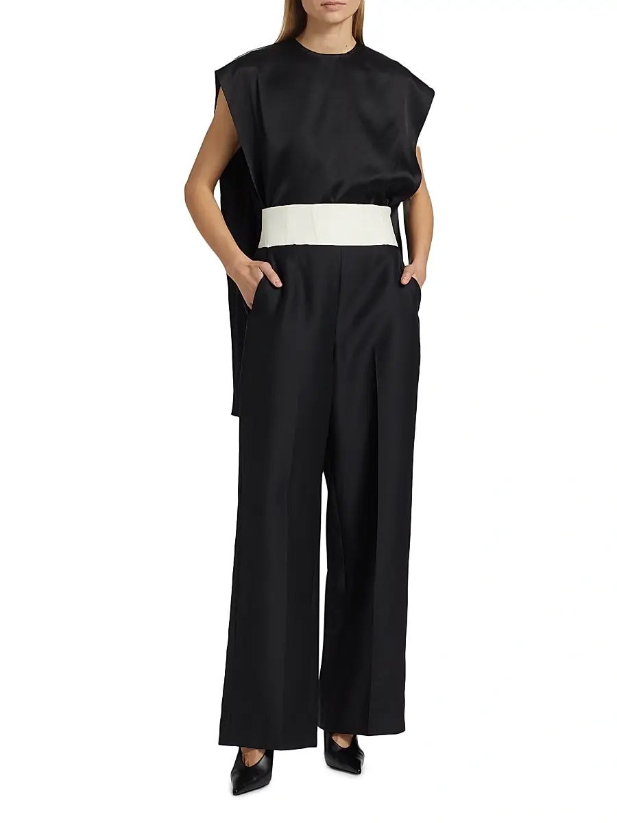 Heirlome Women's Dakota Wool-Silk Wide-Leg Pants | Thumbnail 2 Heirlome Women's Dakota Wool-Silk Wide-Leg Pants | Thumbnail 2