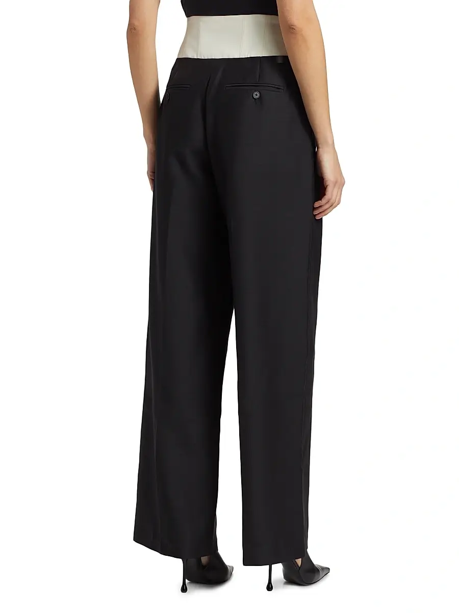 Heirlome Women's Dakota Wool-Silk Wide-Leg Pants | Thumbnail 5 Heirlome Women's Dakota Wool-Silk Wide-Leg Pants | Thumbnail 5