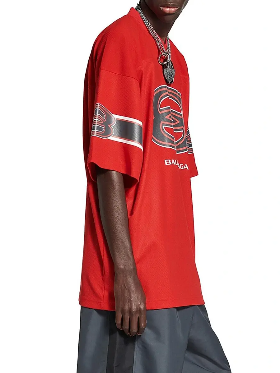 Balenciaga Men's American Football T-Shirt | Thumbnail 4