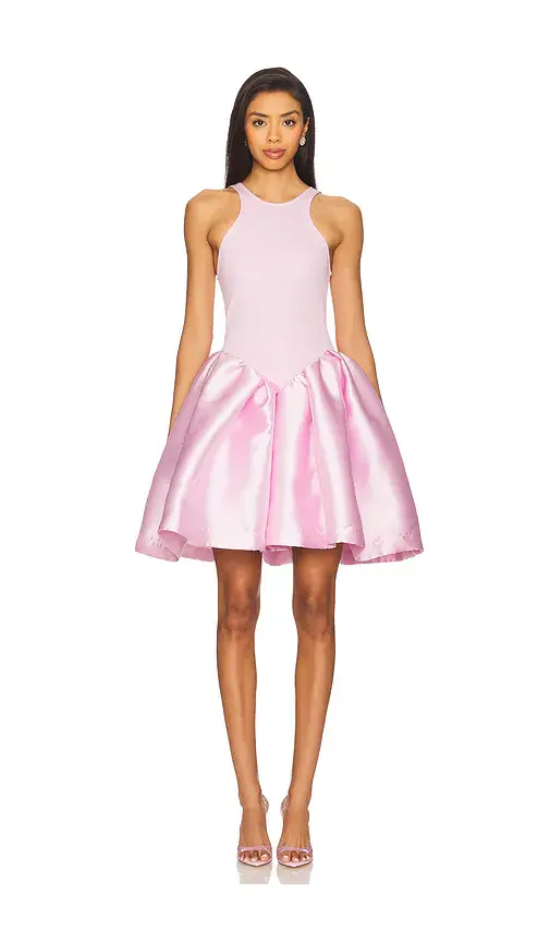 Mikado Rib Jersey Short Princess Dress Mikado Rib Jersey Short Princess Dress