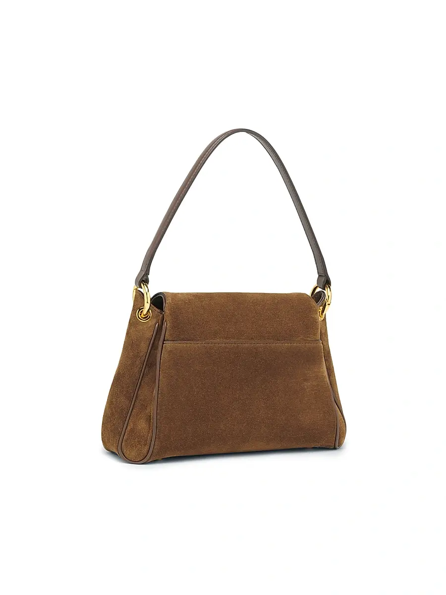 TOM FORD Women's Tara Suede Shoulder Bag - Whisky | Thumbnail 5 TOM FORD Women's Tara Suede Shoulder Bag - Whisky | Thumbnail 5