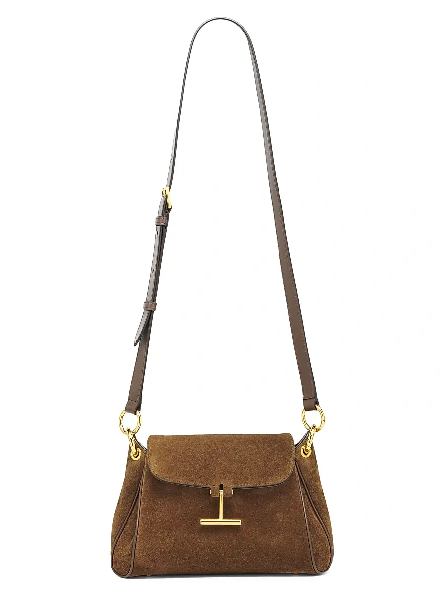 TOM FORD Women's Tara Suede Shoulder Bag - Whisky | Thumbnail 6 TOM FORD Women's Tara Suede Shoulder Bag - Whisky | Thumbnail 6