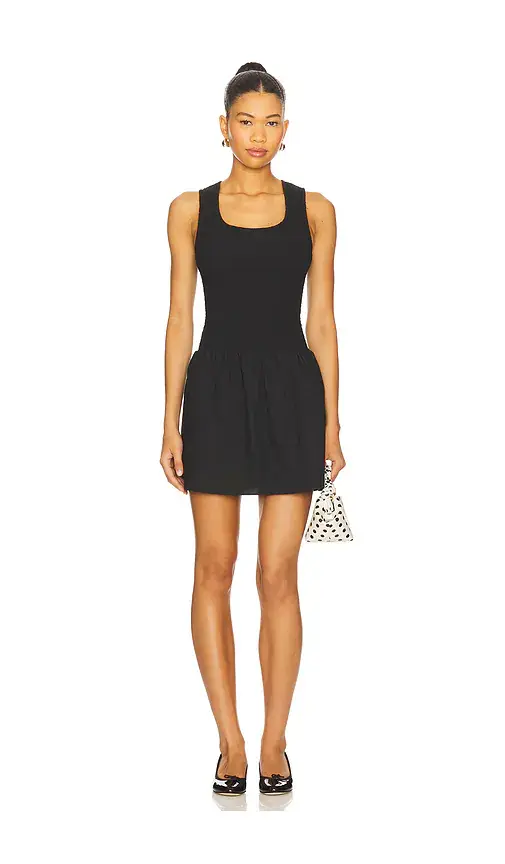 Onia Poplin Smocked Mini Dress | Image 1 Onia Poplin Smocked Mini Dress | Image 1