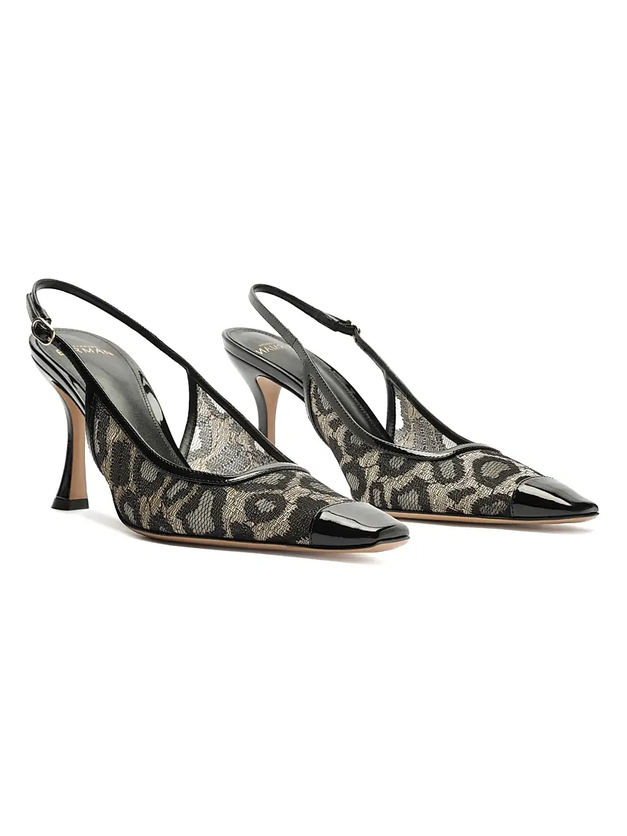 Alexandre Birman Women's Olivia 85MM Printed Slingback Pumps | Thumbnail 3 Alexandre Birman Women's Olivia 85MM Printed Slingback Pumps | Thumbnail 3